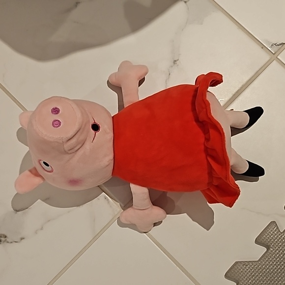 3 for $30- Peppa Pig Hug N' Oink Plush Stuffed Animal Toy, Large 12" - Picture 3 of 5